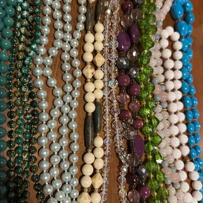 Big Batch of Beaded Necklaces