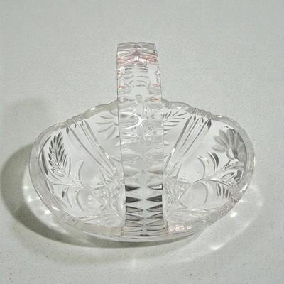 Princess House Heritage Romance Collection Crystal Glass Basket
