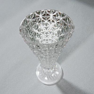 Princess House 24% Lead Crystal Vase with a Diamond Cut Pattern