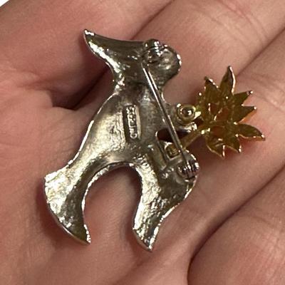 Sterling Silver Dove with Olive Branch Pin