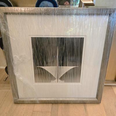 Trowbridge modern art custom framed 22 x 22 Reg $498 NOW $149