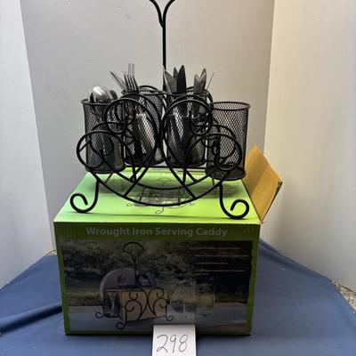 Wrought Iron Serving Caddy