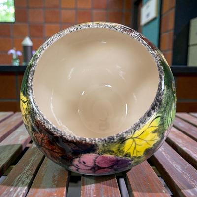 Hand Painted Round Ginger Jar