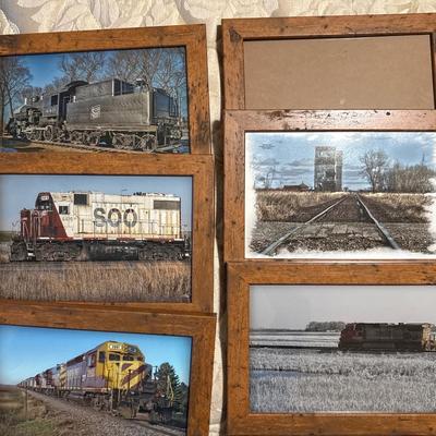 Framed train pictures | EstateSales.org