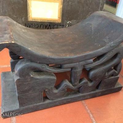 African sitting stool