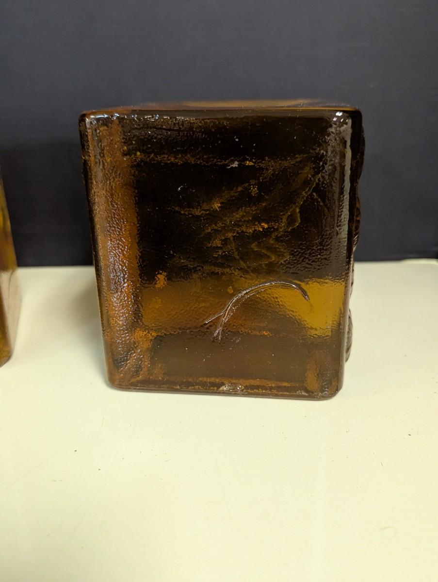 Vintage Blenko Style Ice Block Art Glass Cubes | EstateSales.org