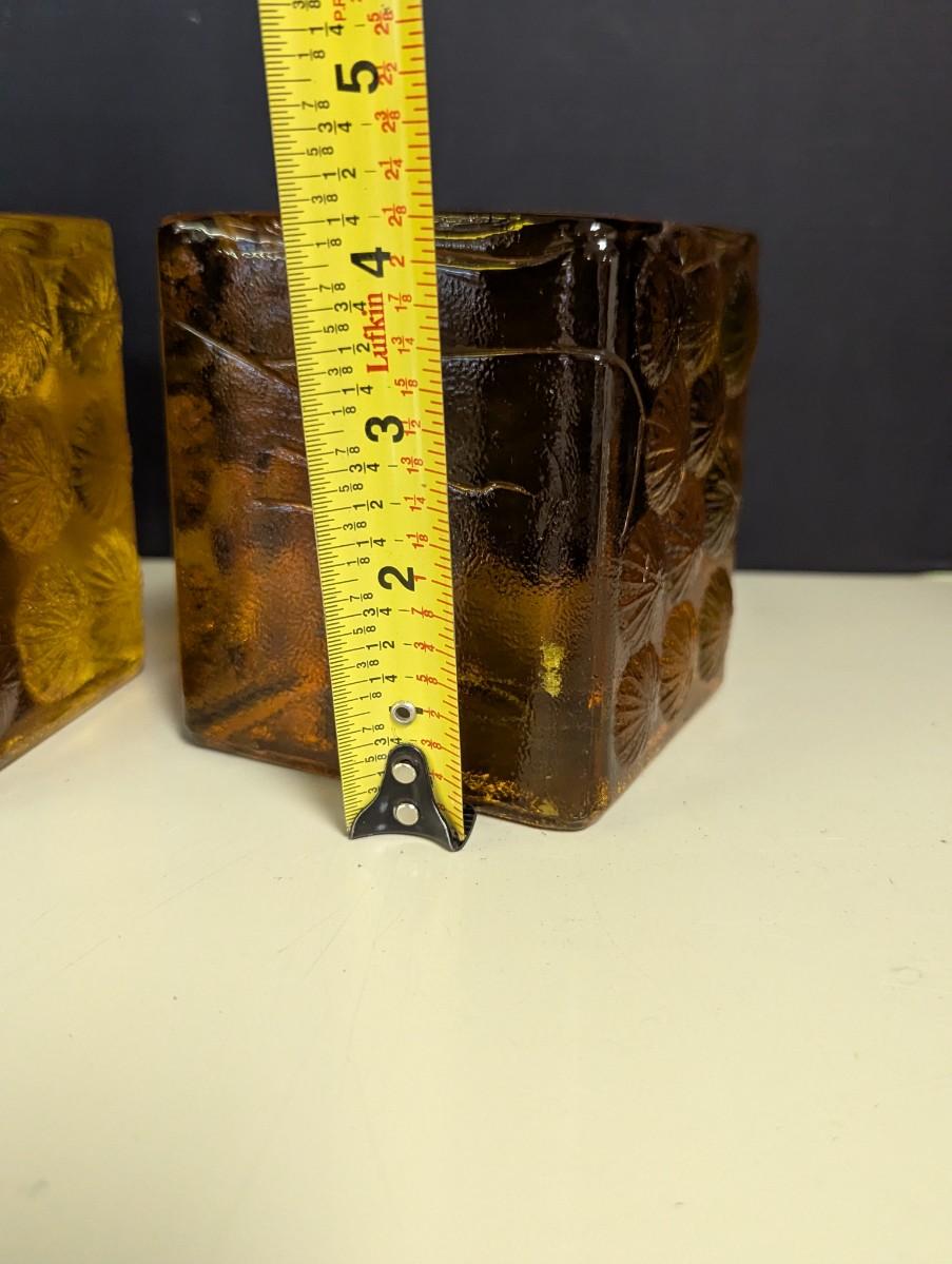 Vintage Blenko Style Ice Block Art Glass Cubes | EstateSales.org