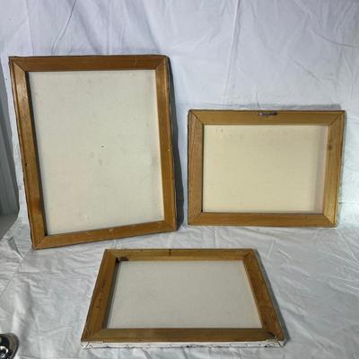 Three Canvas Painting with no Frame By Mel. Rodela Artist