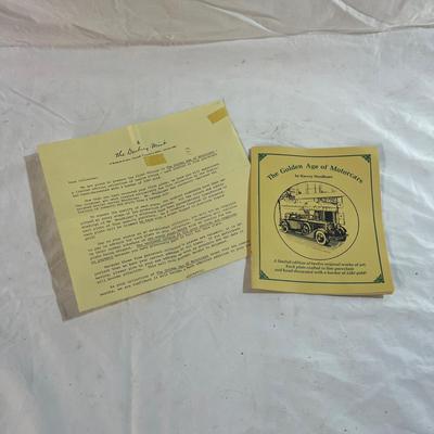 The Danbury Mint Motorcars Plate Collection