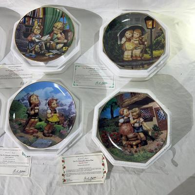 The Danbury Mint Little Hummel Collector plates