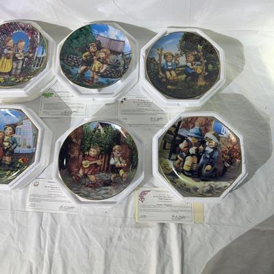 The Danbury Mint Little Hummel Collector plates