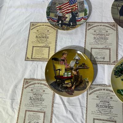 Knowles Fine China Collector plates, Holidays