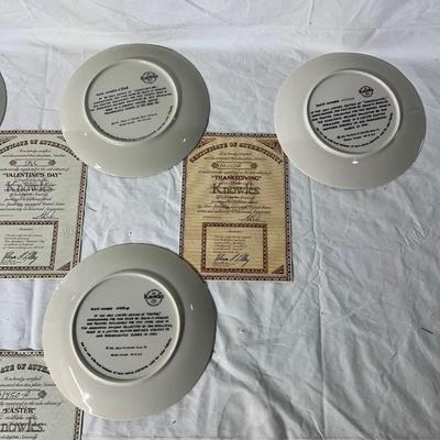 Knowles Fine China Collector plates, Holidays