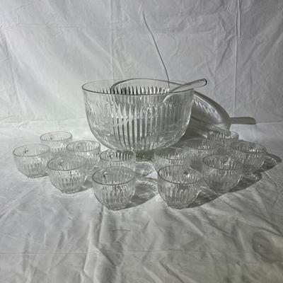 Vintage Starlight Punch Bowl Set