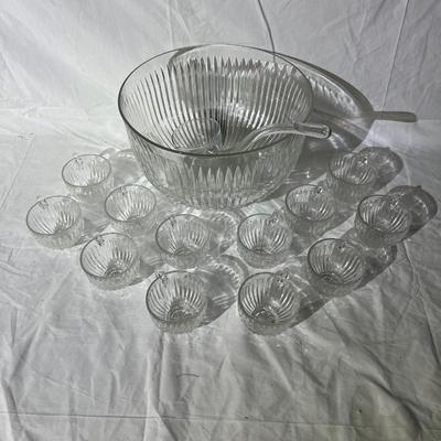 Vintage Starlight Punch Bowl Set