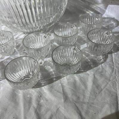 Vintage Starlight Punch Bowl Set