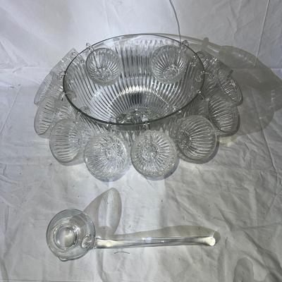 Vintage Starlight Punch Bowl Set