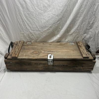 Vintage Mortar wooden ammunition Crate