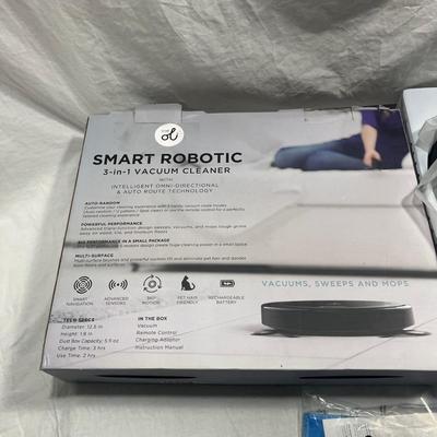 3 in 1 Smart Vacuum with remote and box