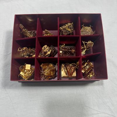 DanBury MInt Gold Plated Christmas Ornaments