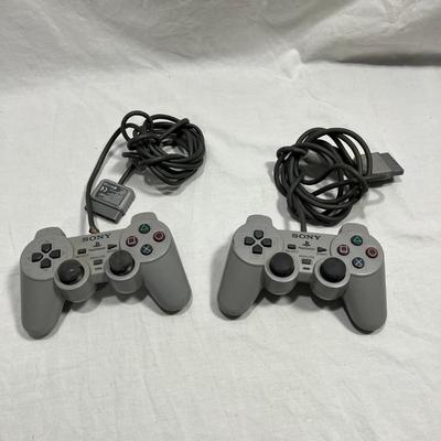 Vintage Playstation Controllers with cords