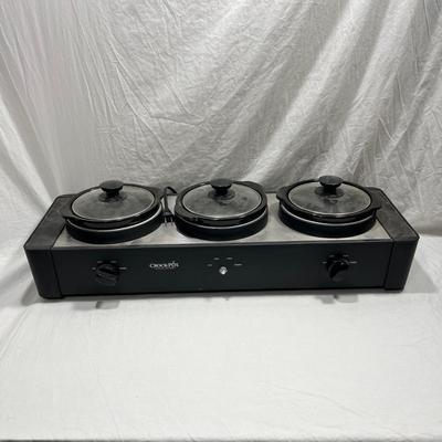 Three crock pot warmer