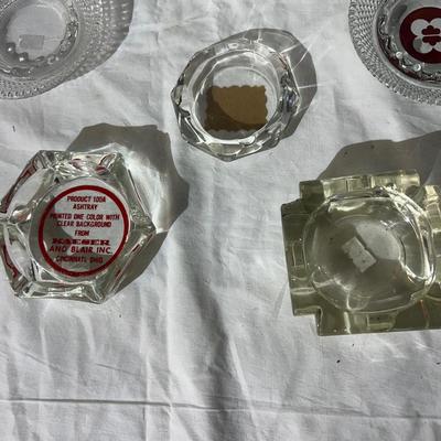 8 Vintage Ashtrays