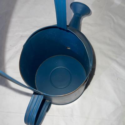 Blue Metal Decorative Watering Can