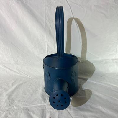 Blue Metal Decorative Watering Can