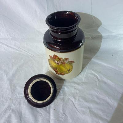 Canister with Fruit on the front