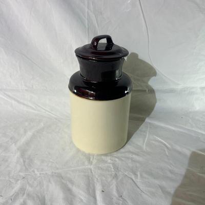 Canister with Fruit on the front