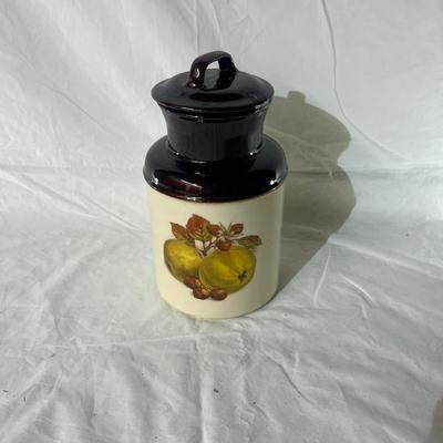 Canister with Fruit on the front