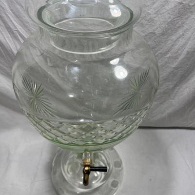 Large RARE crystal Apothecary Drink Dispenser/urn
