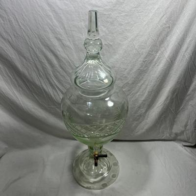 Large RARE crystal Apothecary Drink Dispenser/urn