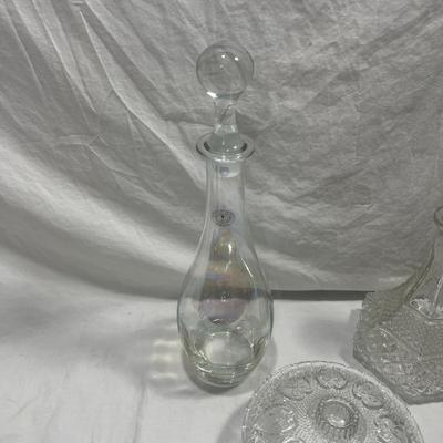Decanters and candy bowl