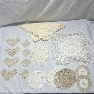 Vintage Crochet doilies and more