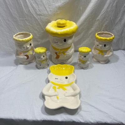 Vintage Bobby Baker/ Philsbury doughboy cookie jar set