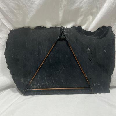 Stone carved and painted unique art