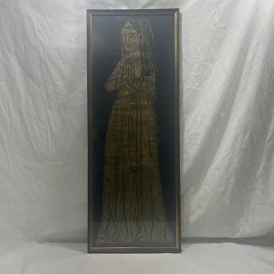 Professionally framed Brass British rubbing art