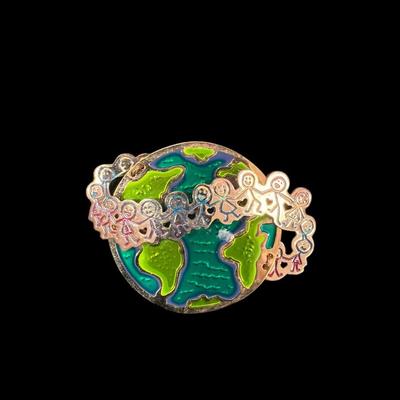 World Pin, Angel, Butterfly Brooches