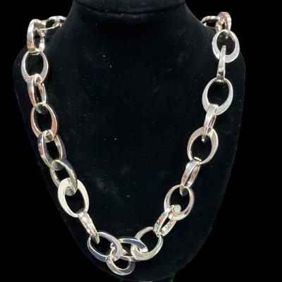 Set Of Three Silver Toned Ladies Necklaces