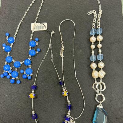 All Dressed Up in Blue Necklaces