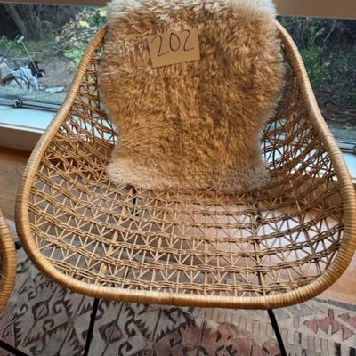 FOUR COMET BASKET CHAIRS