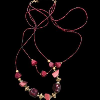Vintage Colorful Beaded Necklaces