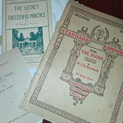 Antique Piano Music Books