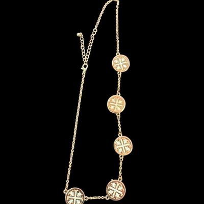Set of 6 Gold Toned Costume Jewelry Necklaces