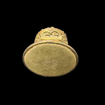 Vintage Gold Toned Ring Box or Casket