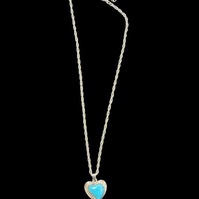 Set Of 3 Turquoise Colored Statement Necklaces