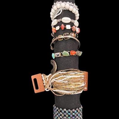 Cuff, Bangle Bead and more Bracelets Set of 11