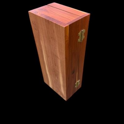Cedar Keepsake Jewelry Box featuring a Bird Friends Decorative Top